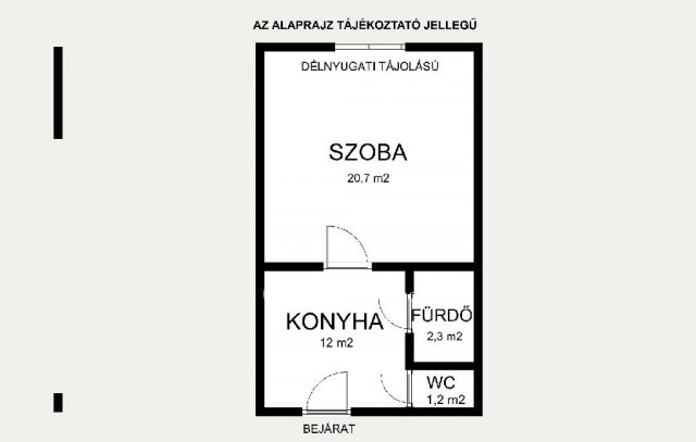 Eladó téglalakás, Budapesten, VIII. kerületben 29 M Ft, 1 szobás