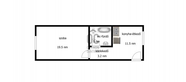 Eladó téglalakás, Kisvárdán 19.9 M Ft, 1 szobás