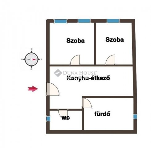 Eladó családi ház, Vajszlón 14.9 M Ft, 2 szobás