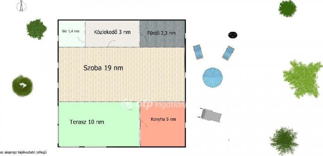 Eladó nyaraló, Dunaharasztin 26.5 M Ft, 1 szobás