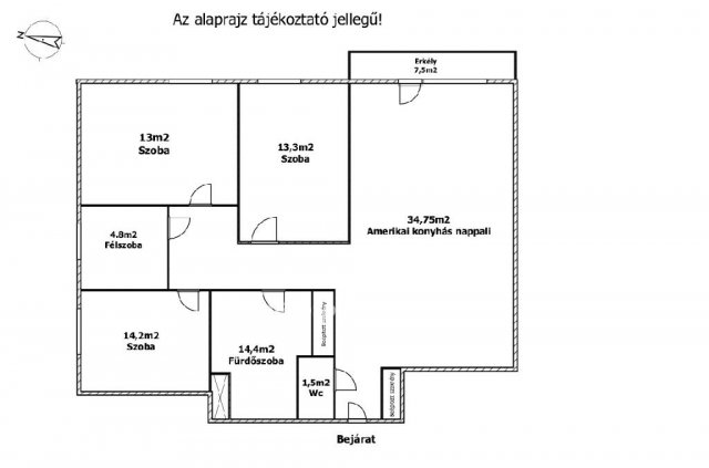 Eladó téglalakás, Vámosszabadin 110 M Ft, 4 szobás