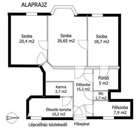 Eladó téglalakás, Budapesten, II. kerületben 152.6 M Ft