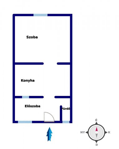 Eladó sorház, Pápán 3.9 M Ft, 1 szobás / költözzbe.hu