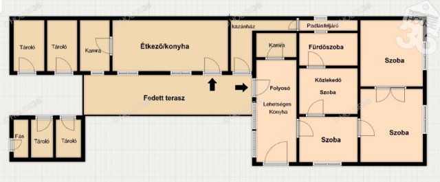 Eladó családi ház, Csongrádon 35 M Ft, 3 szobás