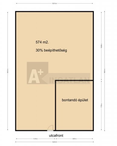 Eladó telek, Szegeden 34.5 M Ft / költözzbe.hu