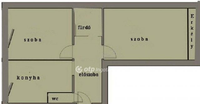 Eladó panellakás, Komlón, Hegyhát utcában 13 M Ft, 2 szobás
