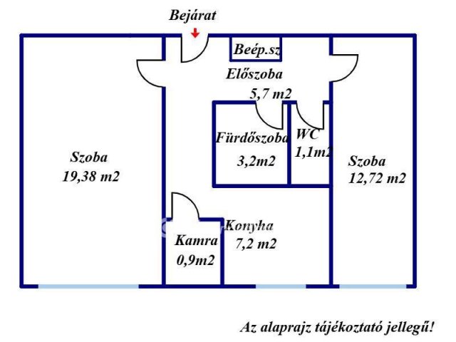 Eladó téglalakás, Békéscsabán 21.9 M Ft, 2 szobás