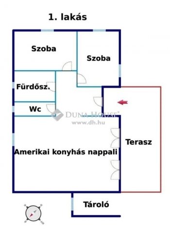 Eladó ikerház, Dabason 74.9 M Ft, 3 szobás / költözzbe.hu