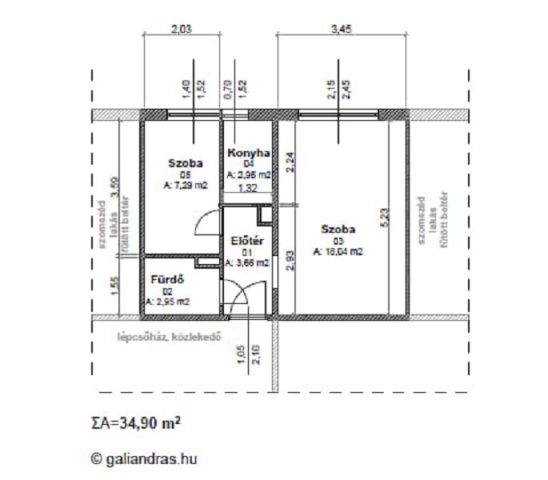 Eladó panellakás, Nyíregyházán 23.5 M Ft, 1+1 szobás