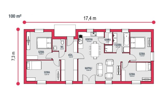 Eladó családi ház, Kecskeméten, Vacsi közben 51.5 M Ft