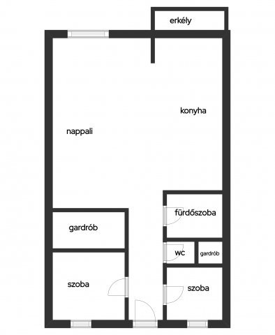 Eladó téglalakás, Egerben 49.9 M Ft, 2+1 szobás