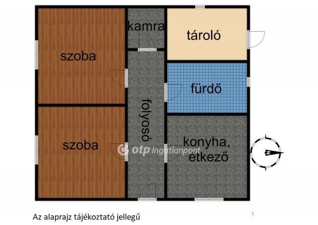 Eladó családi ház, Nagycserkeszen 24 M Ft, 2 szobás