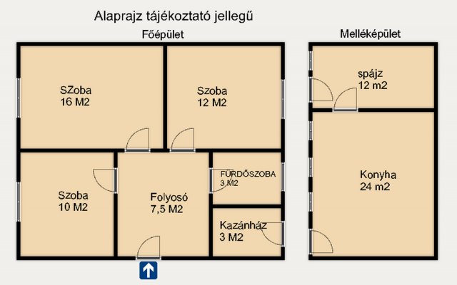 Eladó családi ház, Balotaszálláson 24.5 M Ft, 3 szobás