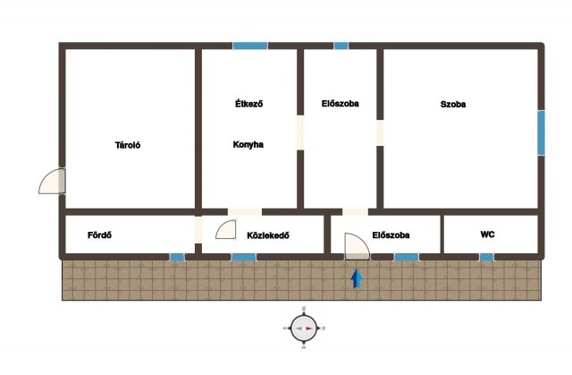 Eladó családi ház, Pusztaszabolcson 32 M Ft, 1 szobás