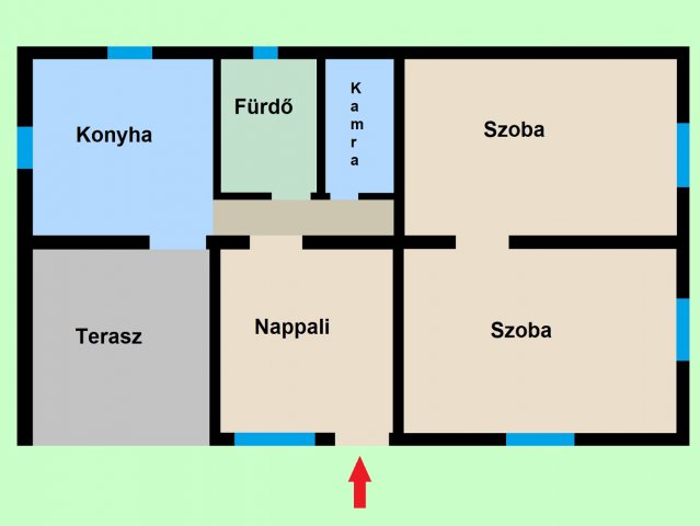 Eladó nyaraló, Gyomaendrődön 19 M Ft, 3 szobás