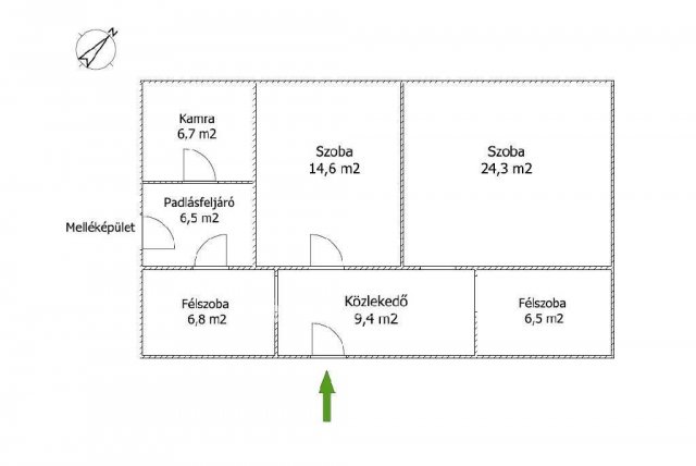 Eladó családi ház, Földeákon 4.5 M Ft, 2+3 szobás