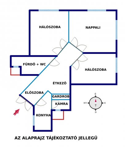 Eladó téglalakás, Budapesten, VIII. kerületben 95 M Ft, 3 szobás