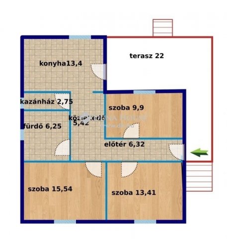 Eladó családi ház, Esztergomban 55 M Ft, 3 szobás