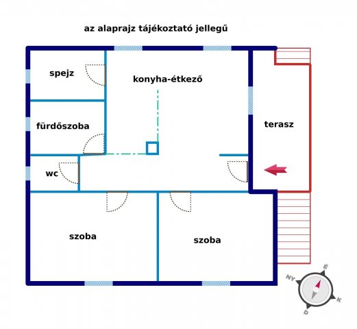 Eladó családi ház, Kunszentmártonban 18.5 M Ft, 2 szobás