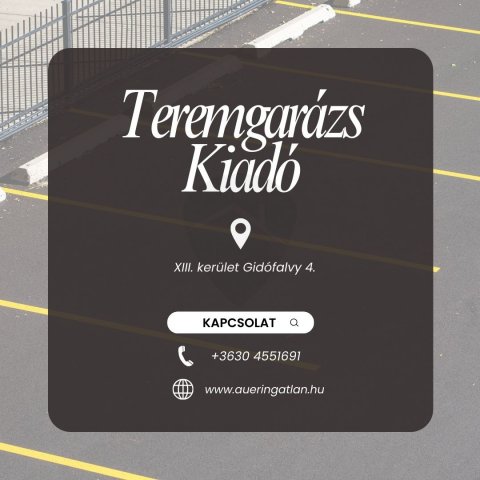 Kiadó garázs, Budapesten, XIII. kerületben 35 E Ft / hó