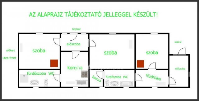 Eladó családi ház, Tiszavasváriban 17 M Ft, 3 szobás