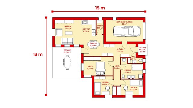 Eladó családi ház, Cegléden 66.1 M Ft, 4 szobás
