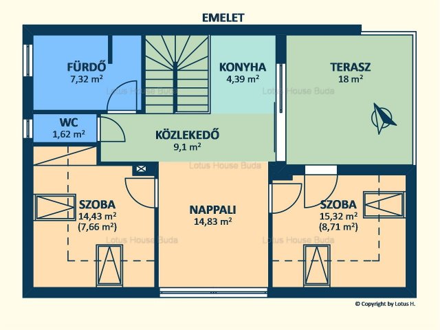 Eladó téglalakás, Budapesten, XII. kerületben 309 M Ft, 7 szobás