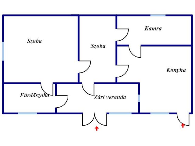 Eladó családi ház, Újszászon 12 M Ft, 2+1 szobás