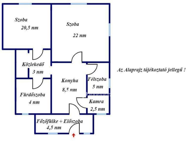 Eladó családi ház, Kunhegyesen 7.8 M Ft, 2+1 szobás