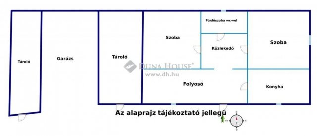 Eladó családi ház, Tápiógyörgyén 18.5 M Ft, 2 szobás