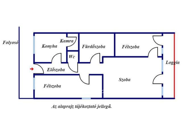 Eladó téglalakás, Békéscsabán 42.9 M Ft, 1+2 szobás