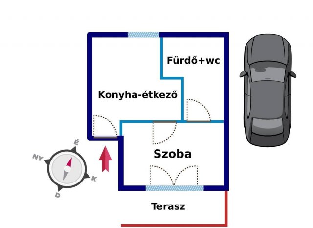 Kiadó téglalakás, albérlet, Kecskeméten 140 E Ft / hó