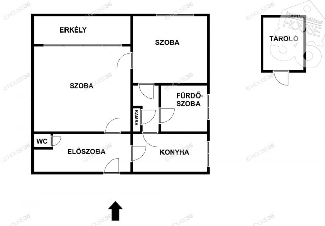 Eladó téglalakás, Kecskeméten 37.5 M Ft, 2 szobás