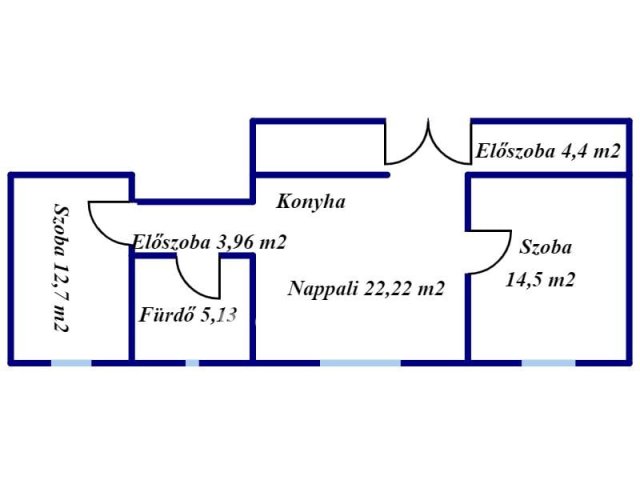 Eladó téglalakás, Berettyóújfaluban 28.5 M Ft, 3 szobás