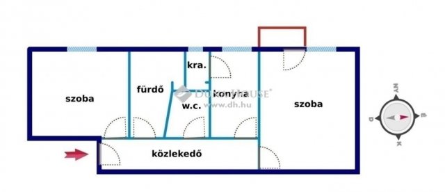 Eladó téglalakás, Pécsett 40.5 M Ft, 2 szobás