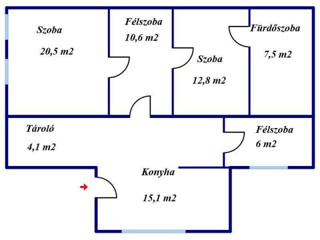 Eladó családi ház, Tiszaörsön 13.5 M Ft, 2+2 szobás