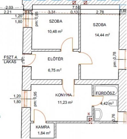 Eladó téglalakás, Szécsényen 23.5 M Ft, 2 szobás