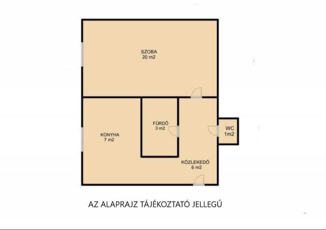 Eladó téglalakás, Békéscsabán 18.5 M Ft, 1 szobás