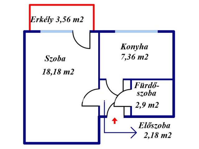 Eladó panellakás, Miskolcon 14.9 M Ft, 1 szobás