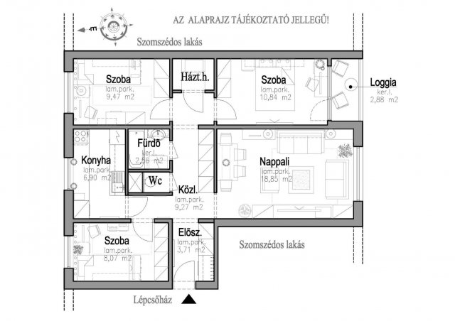 Eladó panellakás, Hódmezővásárhelyen 41.5 M Ft, 4 szobás