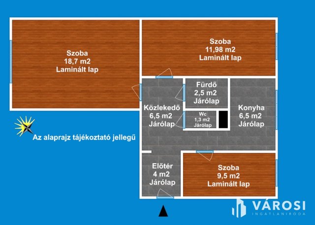 Eladó panellakás, Szegeden 54.9 M Ft, 3 szobás