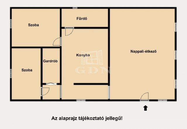 Eladó családi ház, Dabason 71.45 M Ft, 3 szobás