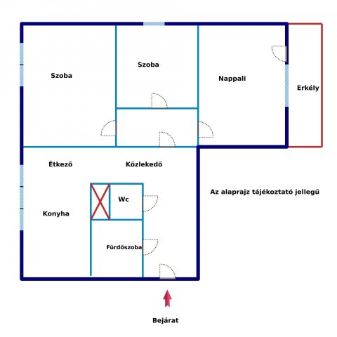 Eladó panellakás, Baján 24.99 M Ft, 2 szobás