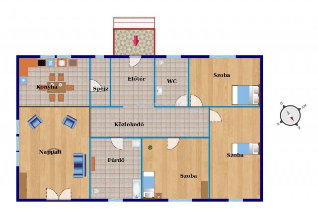 Eladó családi ház, Lajosmizsén 65.5 M Ft, 4 szobás