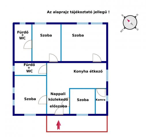 Eladó családi ház, Dunaharasztin 65.5 M Ft, 5 szobás