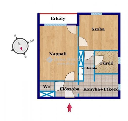 Eladó téglalakás, Kecskeméten 34.9 M Ft, 2 szobás