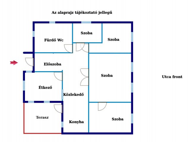 Eladó családi ház, Hosszúhetényen 73 M Ft, 4 szobás