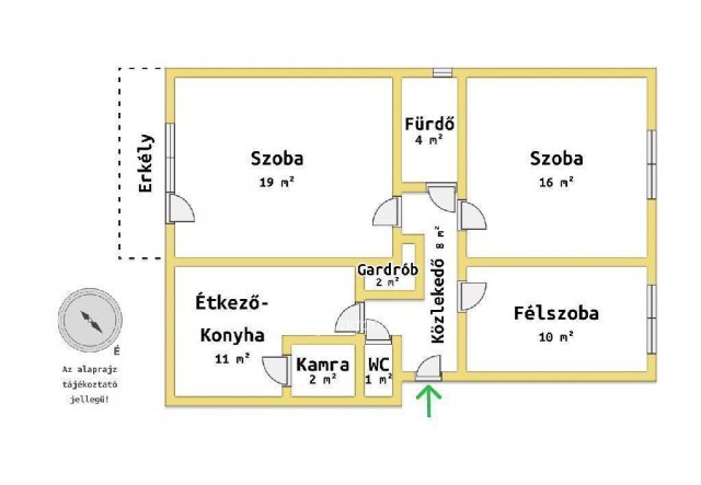 Eladó téglalakás, Szolnokon 30 M Ft, 2+1 szobás