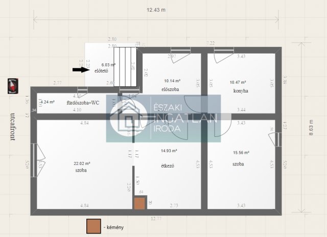 Eladó családi ház, Sajószentpéteren 18.9 M Ft, 2 szobás