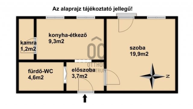 Eladó téglalakás, Nagykanizsán 13 M Ft, 1 szobás